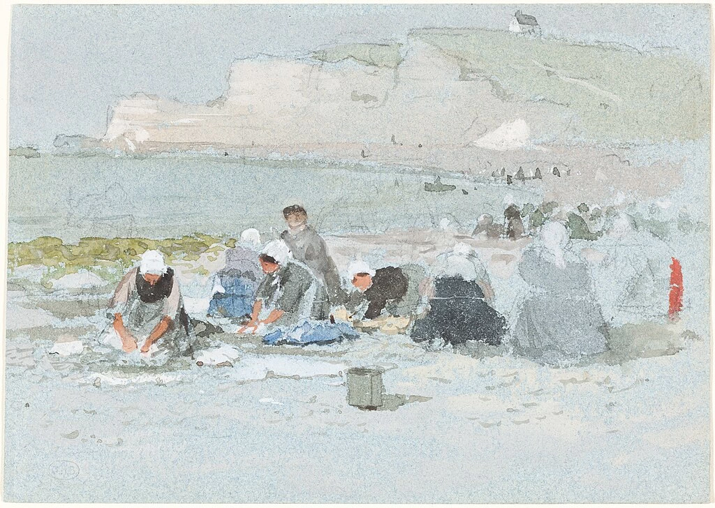 Lavandaie sulla spiaggia di Etretat - National Gallery of Art, Washington DC